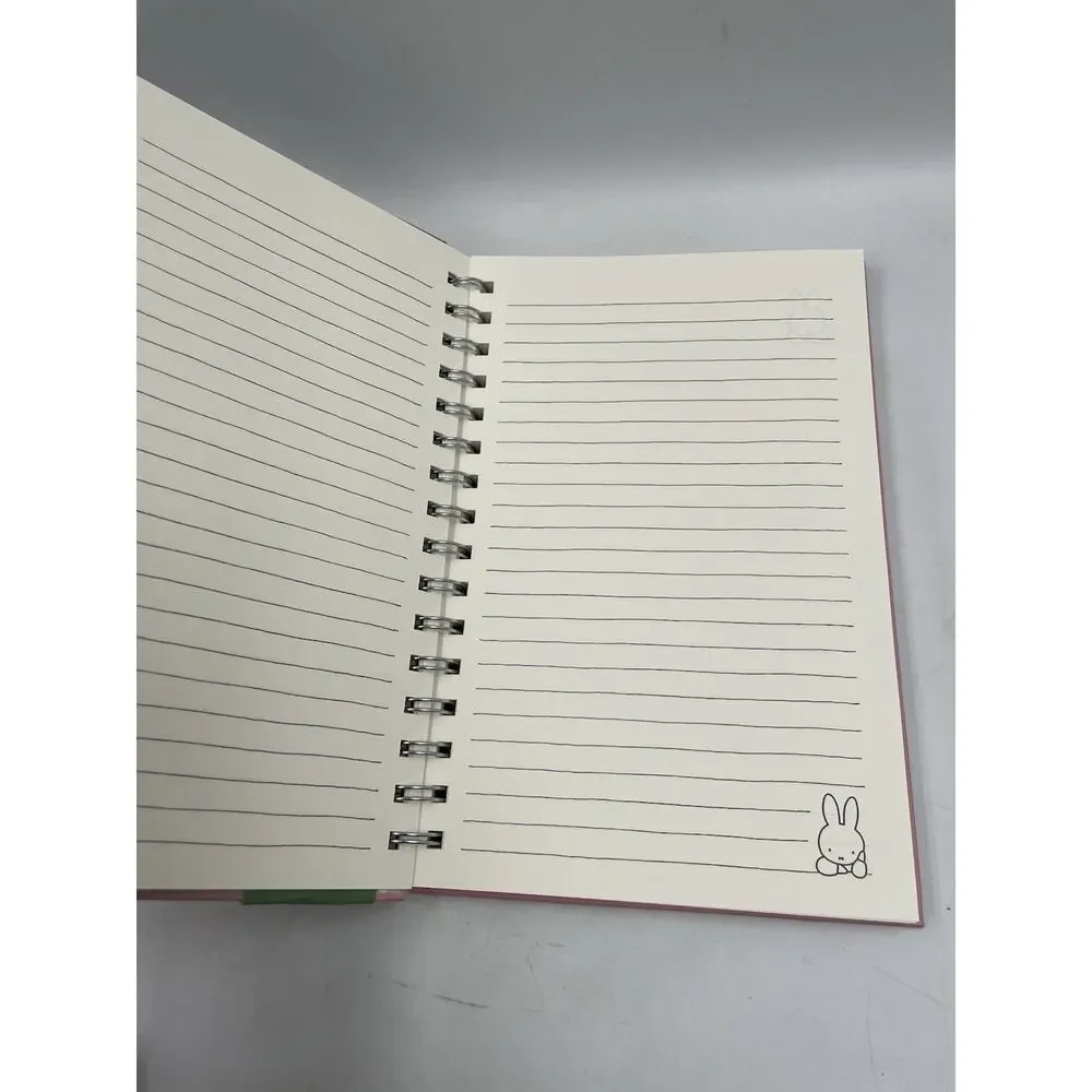 Miffy Pink Floral Spiral Notebook With Stickers And Pen Set Brand New